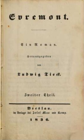 Evremont : Ein Roman, 2 (1836)