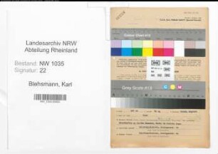 Entnazifizierung Karl Blehsmann , geb. 05.02.1898 (Arbeiter)