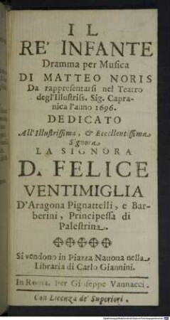 Il rè infante