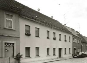 Belgern, Elbstraße 8. Wohnhaus (1801/1850). Straßenansicht