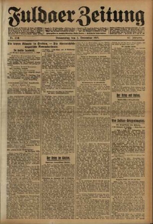 Ausgabe vom Donnerstag, den 02. Dezember 1915.
