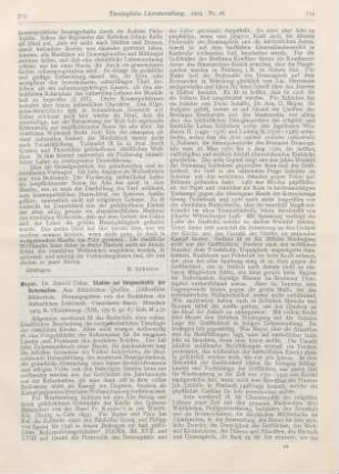 713-715 [Rezension] Meyer, Arnold Oskar, Studien zur Vorgeschichte der Reformation.(Historische Bibliothek. Vierzehnter Band.)