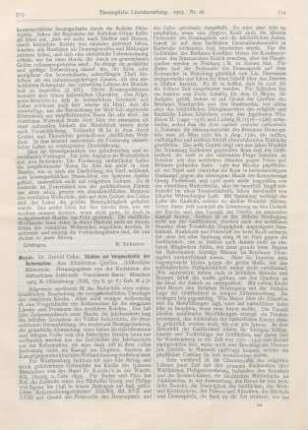 713-715 [Rezension] Meyer, Arnold Oskar, Studien zur Vorgeschichte der Reformation.(Historische Bibliothek. Vierzehnter Band.)