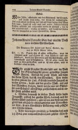 708-711, Johann Arnds Vorrede über das vierdte Buch vom wahren Christenthum.