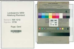 Entnazifizierung Gerd Ruge , geb. 17.08.1913 (Werkdienstleiter)