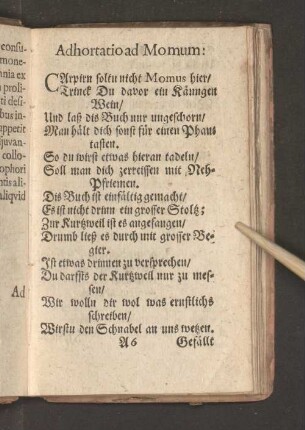 Adhortatio ad Momum: