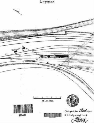 Plochingen: Nebengeb.Aufenthaltsbude Nr.1 bei W.360 Lageplan