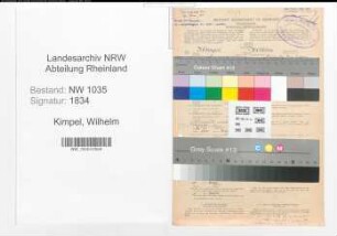 Entnazifizierung Wilhelm Kimpel , geb. 21.08.1889 (Buchhalter)