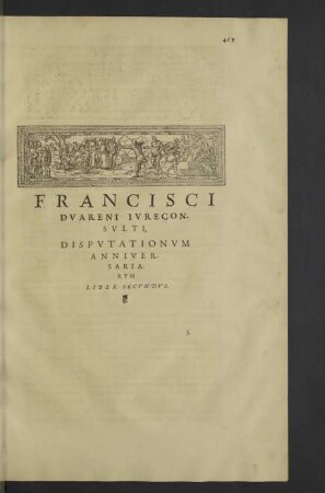 Disputationum anniversariarum. Liber secundus.