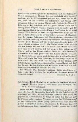 246-249 [Rezension] Baisi, Corrado, Il ministro straordinario degli ordini sacramentali