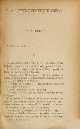 La Principessa : Romanzo di Jarro (Giulio Piccini)