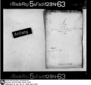 Bestallung des Frerck Hannick Stoers zum Vogt in Midlum vom 12. März 1664 (Entwurf)
