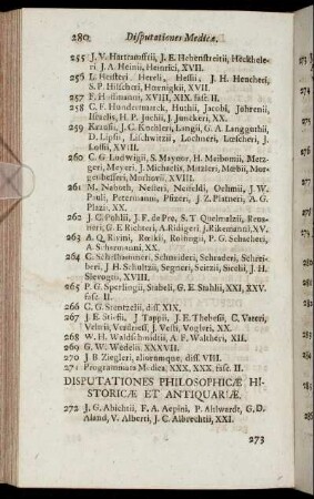 Disputationes Philosophicæ Historicæ Et Antiquariæ.