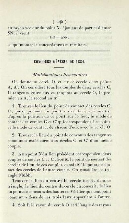 Concours général de 1884.