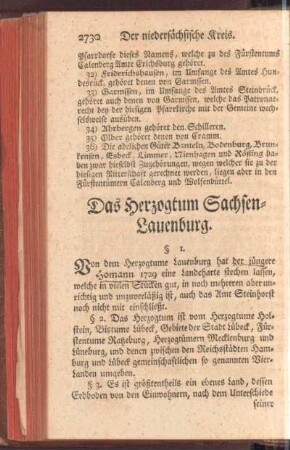 Das Herzogtum Sachsen-Lauenburg