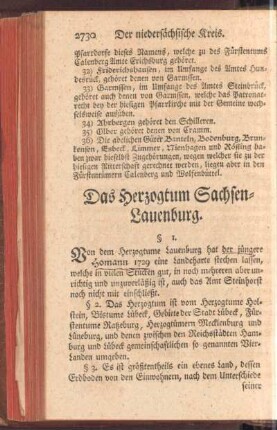 Das Herzogtum Sachsen-Lauenburg