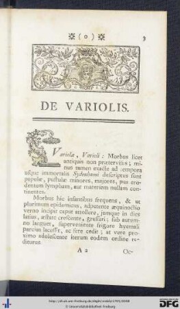 De Variolis.