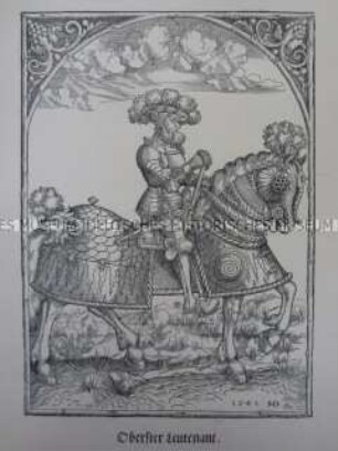 Kriegerdarstellung, Oberster Leutnant zu Pferde, 1545/1559.
