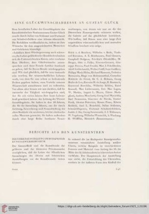Eine Glückwunschadresse an Gustav Glück