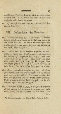 VII. Deformitäten der Knochen