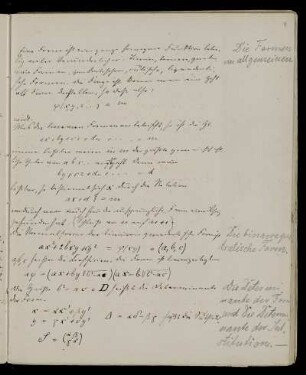 Die Determinante der Form und Die [Sic] Determinante der Substitution