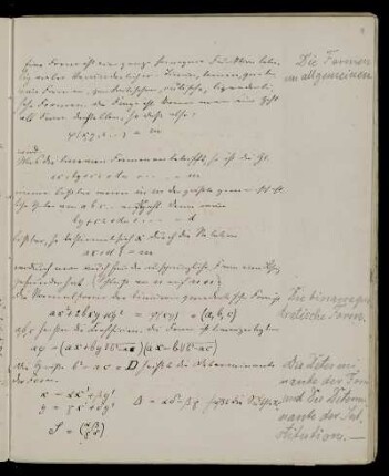 Die Determinante der Form und Die [Sic] Determinante der Substitution