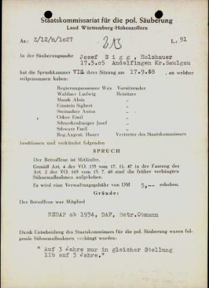 Sigg, Josef