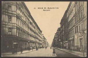 Ansichtskarte Manteuffelstraße, Ecke Naunynstraße