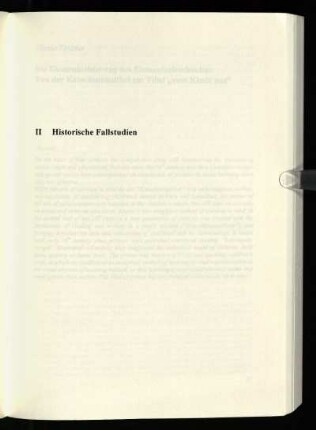 II Historische Fallstudien
