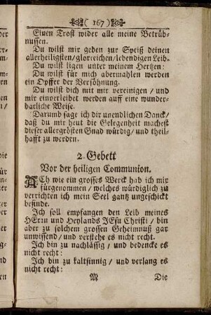 2. Gebett Vor der heiligen Communion
