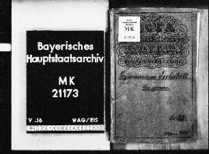 Eichstätt. Gymnasium. In genere.