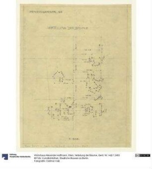 Wohnhaus Alexander Hoffmann, Wien, Verteilung der Bäume