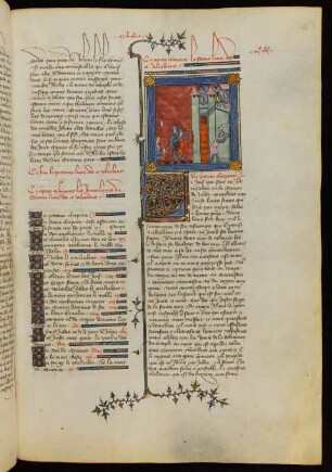 Titelminiatur: Belagerung einer Stadt