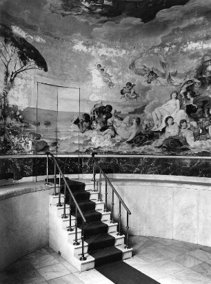 Chiemsee. Neues Schloss Herrenchiemsee (1878-1886; J. Hofmann, G. v. Dollmann). Badezimmer im Nordflügel