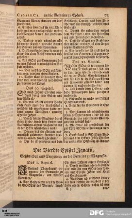 Die Vierdte Epistel Ignatii [...].