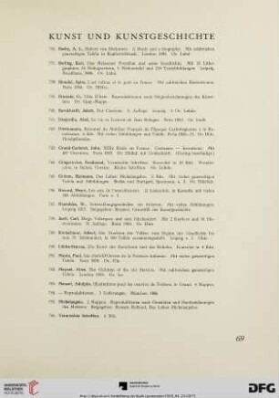 Kunst und Kunstgeschichte (Nr.736-777)
