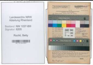 Entnazifizierung Betty Rochti , geb. 25.08.1909 ()