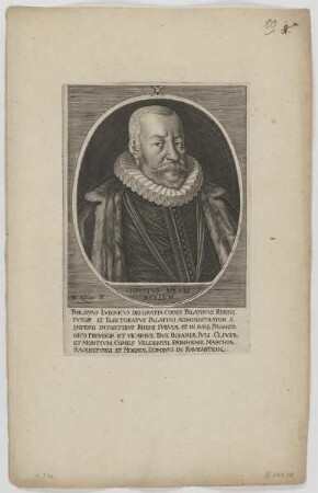 Bildnis des Philippvs Lvdovicvs, Pfalzgraf zu Neuburg