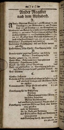 Ander Register nach dem Alphabeth.