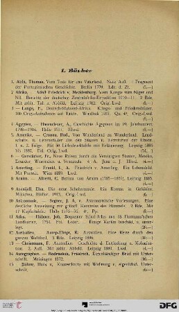 1. Bücher (Nr. 1-321)