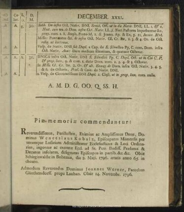 Piae memoriae commendatur