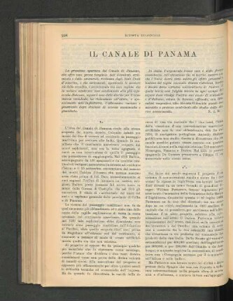 Il Canale Di Panama.
