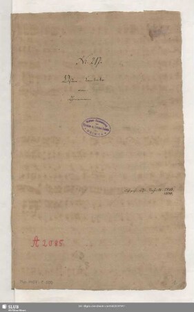Er lebet ist herrlich erwacht - Mus.4407-E-500 - Mus.4407-E-500a : V (4), Coro, orch, bc