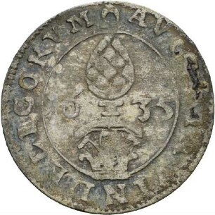 Halbbatzen der Reichsstadt Augsburg, 1635
