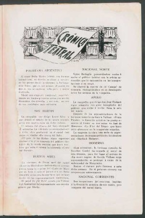 Crónica teatral