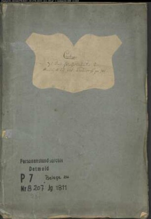 Belegakten zum Heiratsregister der Munizipalität Altwarendorf (B 1811)