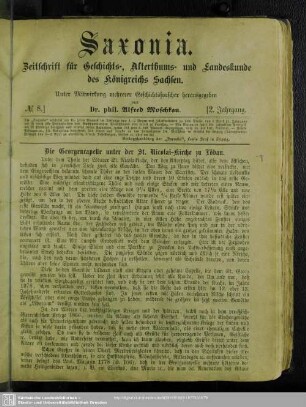 Die Georgencapelle unter der St. Nicolai-Kirche zu Löbau