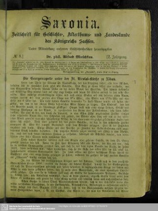 Die Georgencapelle unter der St. Nicolai-Kirche zu Löbau