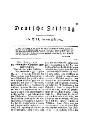 Für Jünglinge : zur Warnung vor allzufrühen Eheversprechungen