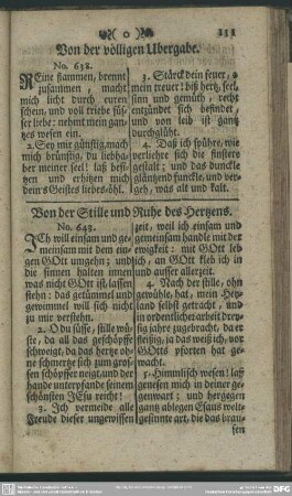 Von der völligen Ubergabe